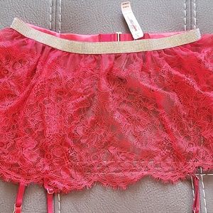 Victorias secret shine lace garter belt (skirt)